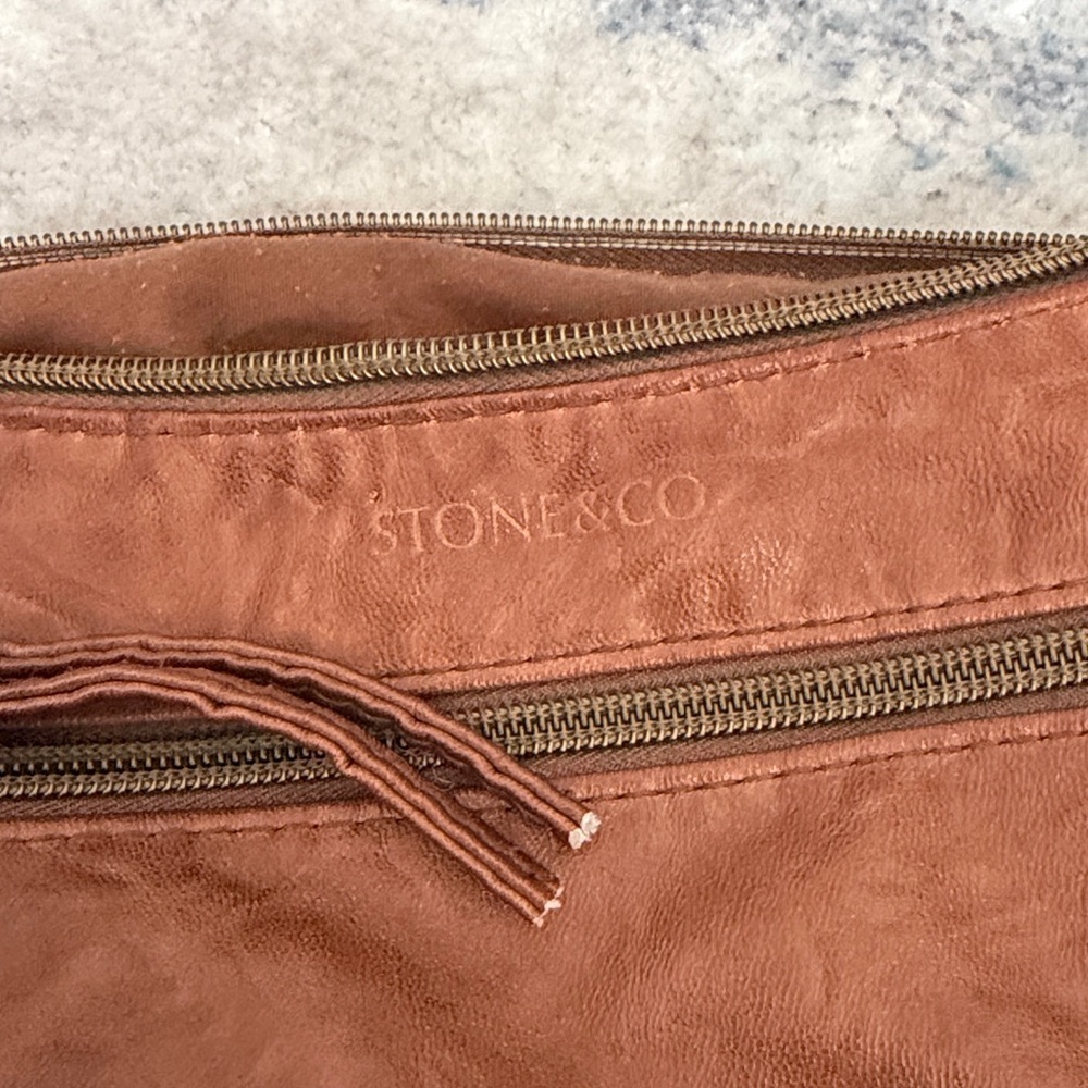 Stone & Co. Tan Leather Shoulder Bag - Picture 7 of 11